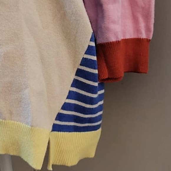 Modcloth Color Block Sweater Large - Picture 3 of 5